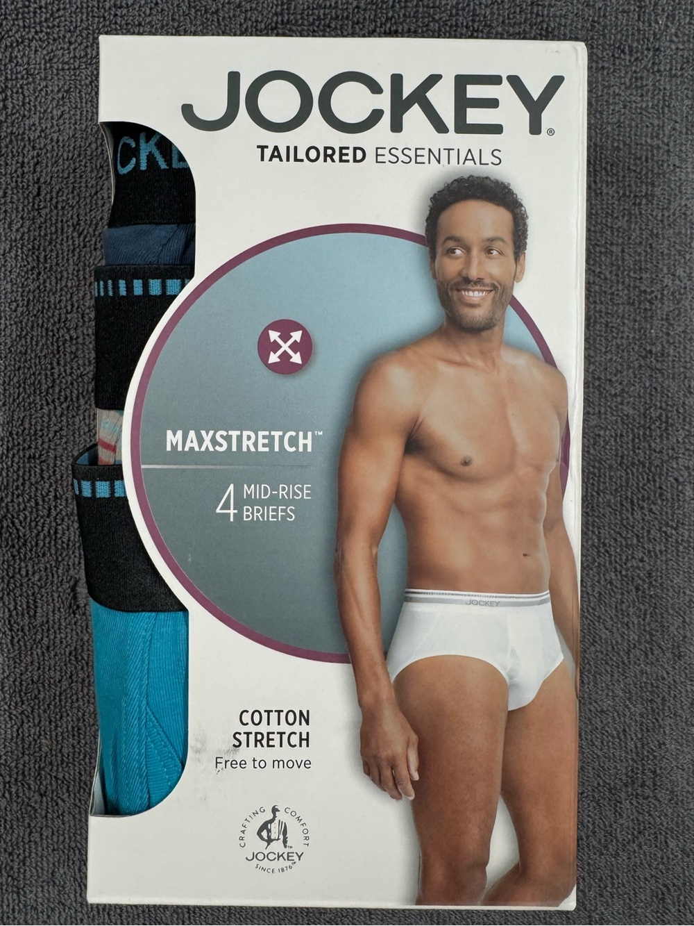 Jockey men's max stretch midrise briefs – three pairs